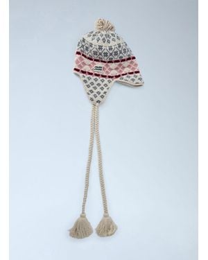 Miu Miu Wool And Cashmere Visor Hat - Blue