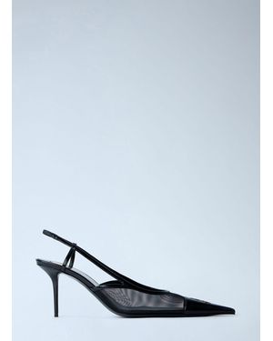 Saint Laurent Renée Slingback Pumps - White