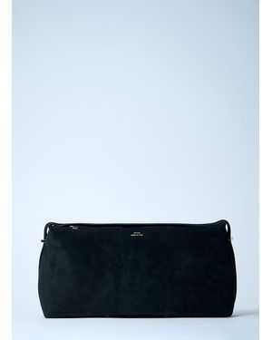 TOTEME T-Lock Leather Clutch - White
