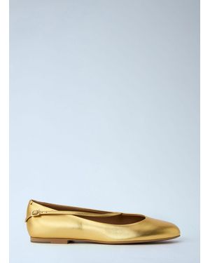 Jil Sander Elyss Ballerina Flats - Metallic