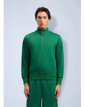 Palm Angels Curved Logo Track Jacket - Green