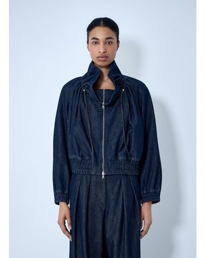 Dries Van Noten Denim Zip-Up Jacket - Blue