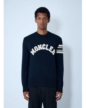 Moncler Logo Motif Jumper - Blue