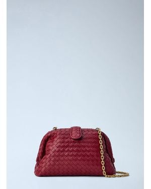 Bottega Veneta Small Lauren Shoulder Bag - Red