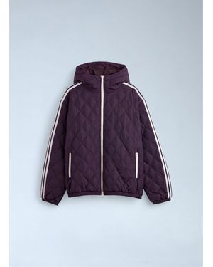 Adidas by Wales Bonner Quilted Three Stripes Jacket - Purple