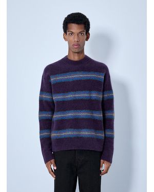 Dries Van Noten Master Boucle Stripe Sweater - Blue