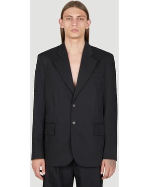 Diomene Wool Suit Blazer - Black