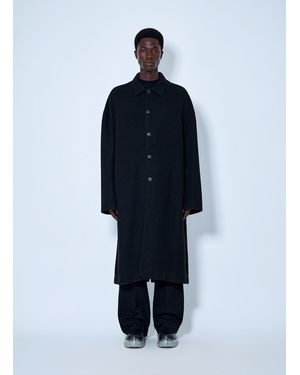 Rick Owens Buttoned Brad Coat - Blue