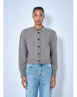 Rohe Statement Mouliné Cardigan - Blue