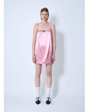Miu Miu Satin Dress - White