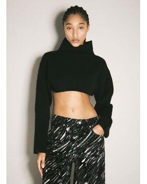 Marni Turtleneck Cropped Sweater - Green