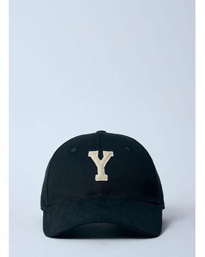 Saint Laurent Logo Motif Baseball Cap - Blue