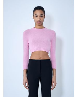 Jil Sander Cropped Knit Jumper - Purple