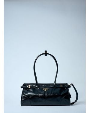 Prada Medium Leather Handbag - Blue