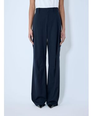 Bottega Veneta Fine Wool Trousers - Blue