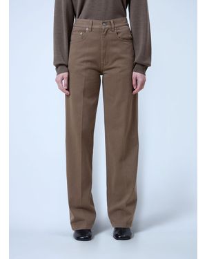 Phoebe Philo Zip Jeans - Brown