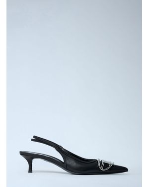 DIESEL D-Venus Slingback Heels - White