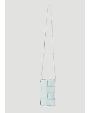 Bottega Veneta Intreccio Phone Pouch - White