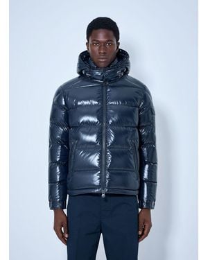 Moncler Maya Hooded Short Down Jacket - Blue
