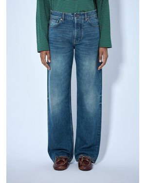 Miu Miu Wide-Leg Denim Jeans - Blue