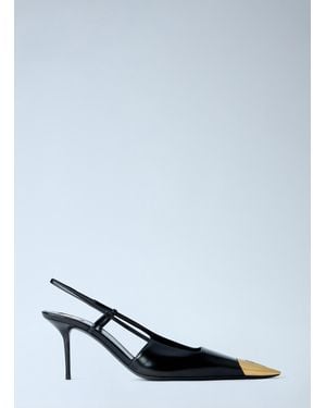 Saint Laurent Jeanne Slingback Pumps - Black