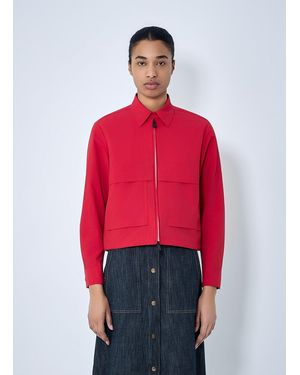 Moncler Zip-Up Cotton Jacket - Red