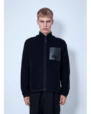 Massimo Osti Studio Zip-Up Jacket With Chest Patch - Blue