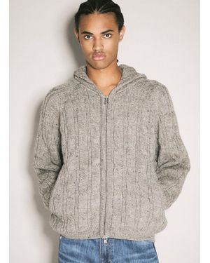 Our Legacy Level Hood Cable Cardigan - Gray