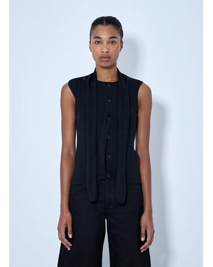 Lemaire Asymmetrical Vest - Blue