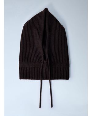 Miu Miu Logo Motif Beanie Hat - Black