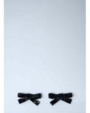 Balenciaga Bow Earrings - White