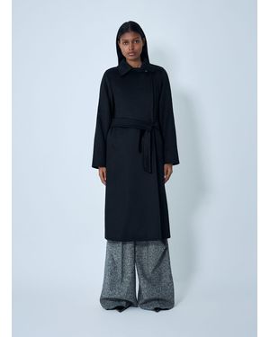 Max Mara Belted Manuela Coat - Blue
