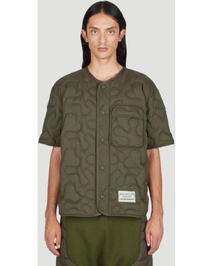 MONCLER × SALEHE BEMBURY Quilted Padded Overshirt - Green