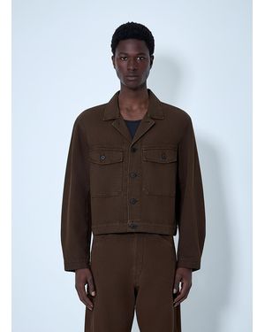 Lemaire Cotton Twill Jacket - Brown