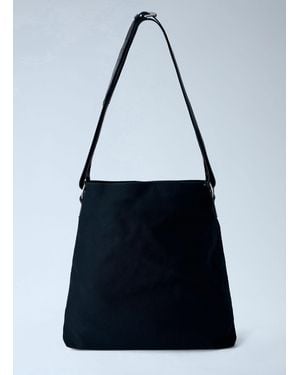 Dries Van Noten Canvas Shoulder Bag - Blue