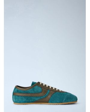 Dries Van Noten Suede Panel Sneakers - Green