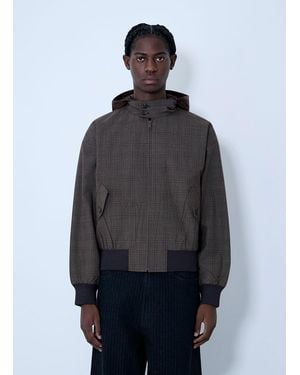 Prada Hooded Wool Jacket - Blue