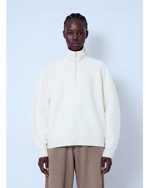 Max Mara Raglan Sleeve High-Neck Pullover - White