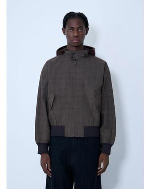 Prada Hooded Wool Jacket - Blue