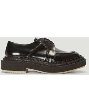 Adieu Leather Lace-up Shoes - Black