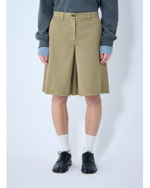 Miu Miu Garment-Dyed Skirt - Natural