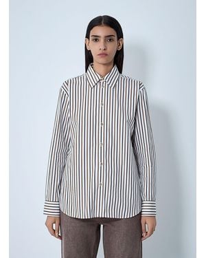 Bottega Veneta Stripe Button-Down Shirt - White