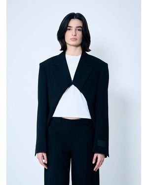 Alexander Wang Pull-Back Cut-Out Blazer - Blue