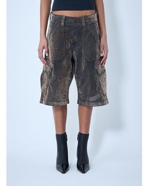 VAQUERA Denim Cargo Shorts - Blue