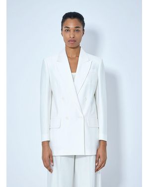 Max Mara Double-Breasted Blazer - White