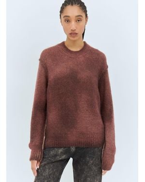 Acne Studios Sprayed Knit Sweater - Brown