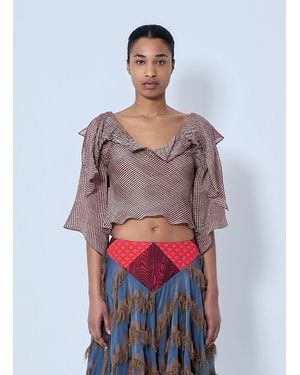 Kiko Kostadinov Plexus Blouse - White