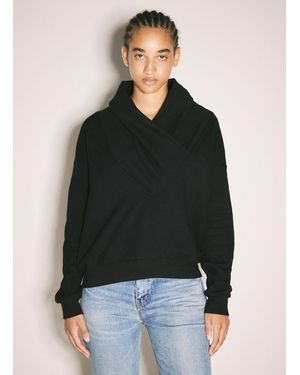 Saint Laurent V Neck Sweatshirt - Black