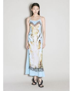 Y. Project Y/Project Lace Print Maxi Dress - White