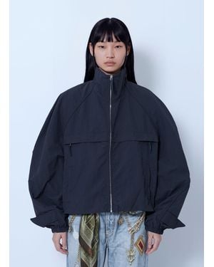 Acne Studios Nylon Logo Jacket - Blue